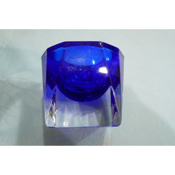 Signed JG Durand Cobalt Blue & Clear Master Salt Etched Signature & Label - Picture 4 of 11